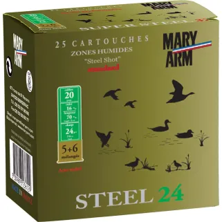 Boite de 25 cart STEEL 24g 20/67 pb 5+6
