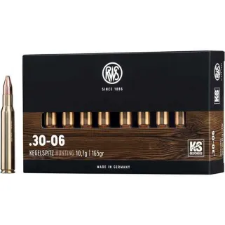 Boite de 20 Balles RWS ogive DK - 30.06 - 165grs - 10.7g