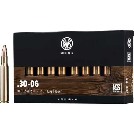 Boite de 20 Balles RWS ogive DK - 30.06 - 165grs - 10.7g