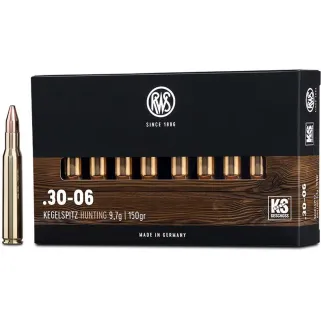 Boite de 20 Balles RWS ogive KS - 30.06 - 165grs - 10.7g