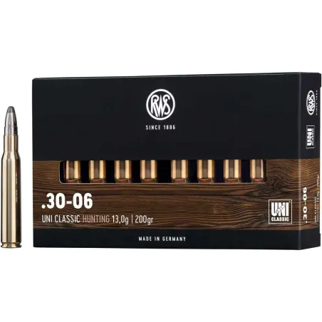Boite de 20 Balles RWS ogive UNI - 30.06 - 181grs - 11.7g