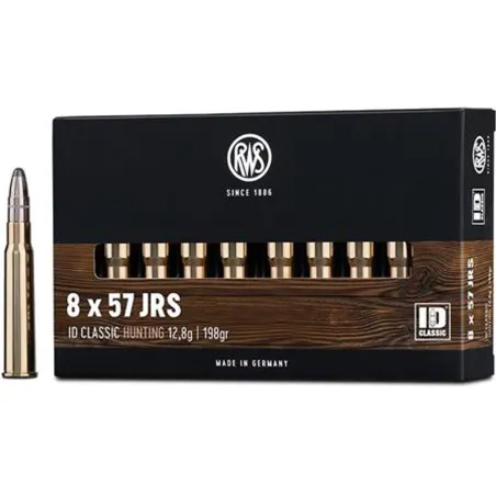 Boite de 20 Balles RWS ogive ID - 8x57jrs - 198grs - 12.8g