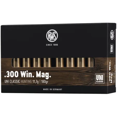 Boite de 20 Balles RWS ogive UNI - 300win - 181grs - 11.7g