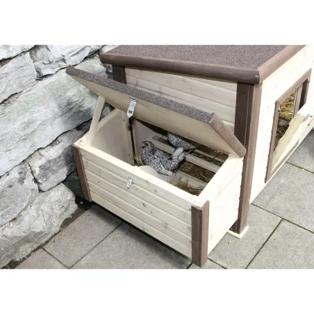 Poulailler chauffant et isolé avec thermostat 3 à 4 poules Poulailler chauffant et isolé avec thermostat 3 à 4 poules
