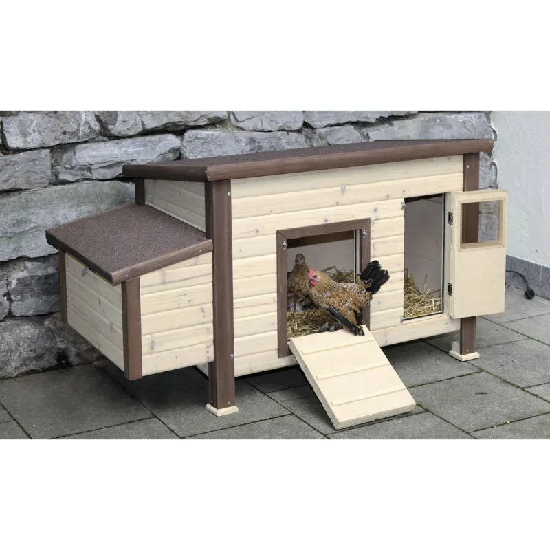 Poulailler chauffant et isolé avec thermostat 3 à 4 poules Poulailler chauffant et isolé avec thermostat 3 à 4 poules