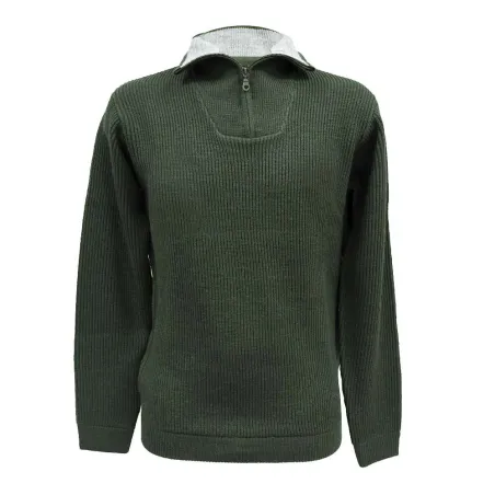 Pull col camionneur kaki Lorry taille S à 3XL