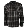 Chemise chaude homme à carreaux polyester grise M à 3XL