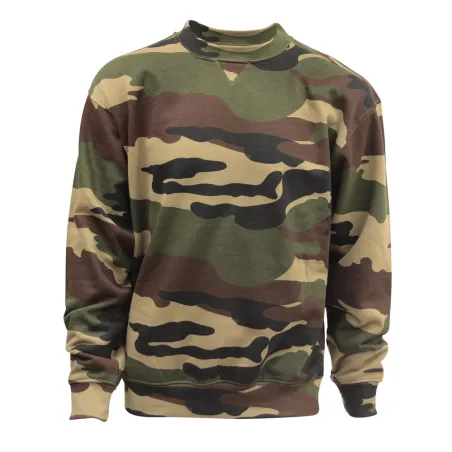 Sweat col rond camouflage CE taille M à 3XL