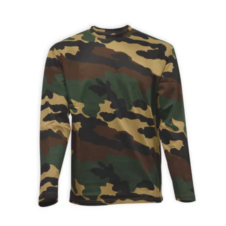 Tee Shirt Camouflage Manches Longues