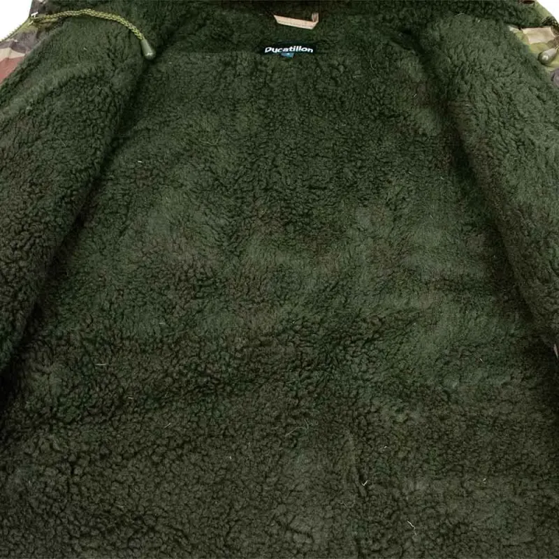 Parka Coupe-Vent Fourrée Vert Armée - Taille XL - Imperméable Polaire - Neuf Avec Étiquettes