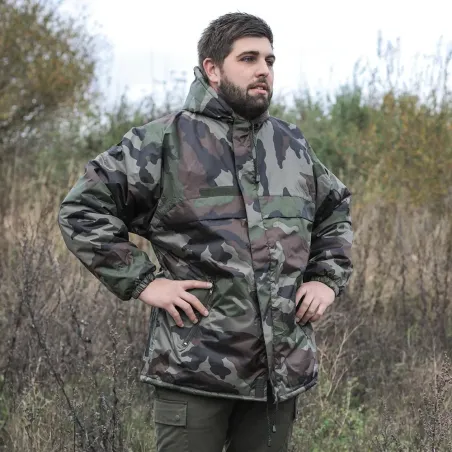 Coupe-vent fourré camouflage CE taille S à 3XL