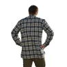 Chemise longue à carreaux bleu Chevron taille S à 4XL Chemise longue à carreaux bleu Chevron taille S à 4XL