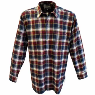 Chemise Tanouk Bordeaux 100% coton taille S à 4XL