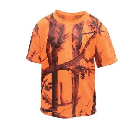 T-shirt enfant Percussion Orange camo