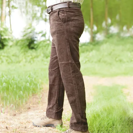 Pantalon velours côtelé extensible