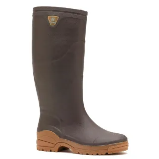 Bottes Optimum Marron résistantes lisier et hydrocarbures