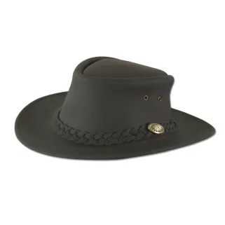 Chapeau en cuir noir