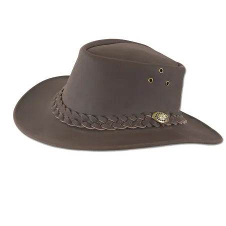 Chapeau de chasse en cuir marron