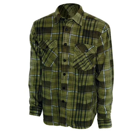 Chemise chaude à carreaux verte taille M à 3 XL
