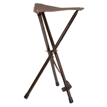 Siège de Battue Métal hauteur assise en croute de cuir 60 cm
