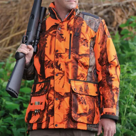 Veste de chasse Percussion Brocard Ghostcamo blaze&black/Forest
