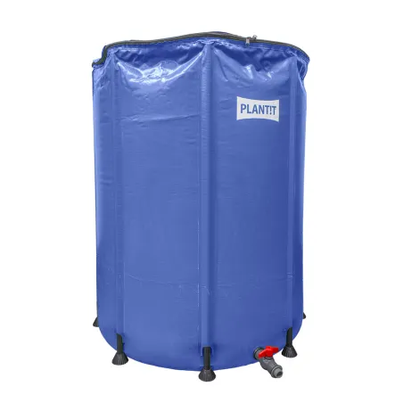 Réservoir d'eau de pluie avec robinet pliable