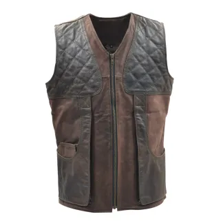 Gilet de Chasse TeamWood® en Cuir