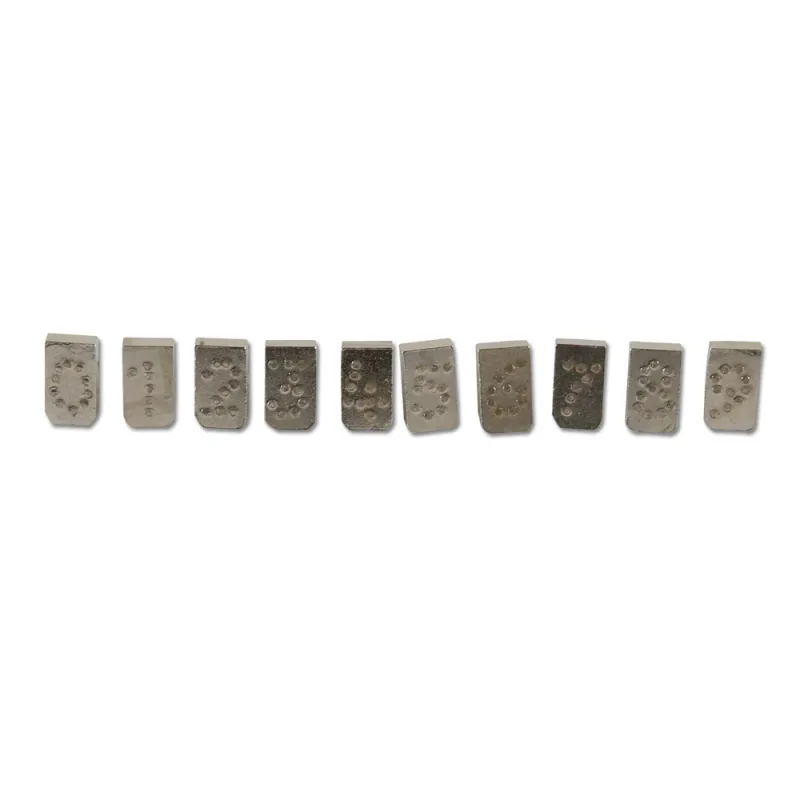Série de 10 chiffres pour pince à tatouer 7mm Série de 10 chiffres pour pince à tatouer 7mm