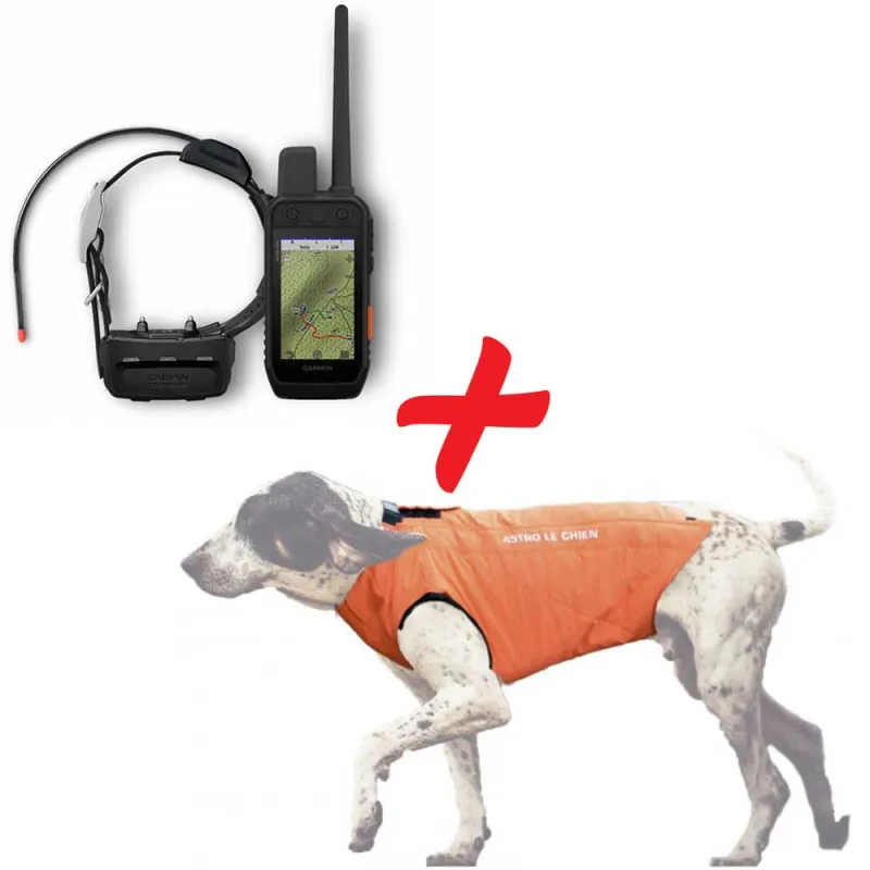 Pack GPS Alpha 200 I F T15 Garmin + gilet de protection Astro Offert Pack GPS Alpha 200 I F T15 Garmin + gilet de protection Astro Offert