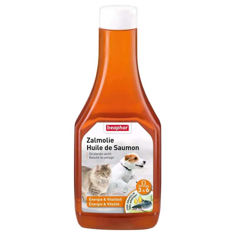 Huile de saumon pour chien et chat Huile de saumon pour chien et chat