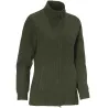 Gilet femme Shirley col montant laine vert loden XS à 3XL