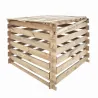 Composteur bois avec couvercle 80 x 80 cm, 510 L Composteur bois avec couvercle 80 x 80 cm, 510 L