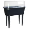 Serre de culture sur pieds noire 77 X 40 X 83 cm Serre de culture sur pieds noire 77 X 40 X 83 cm