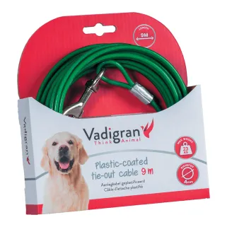 Cable d'attache vert 9 m