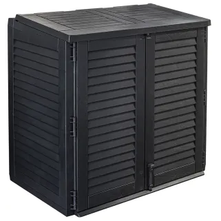 Coffre de jardin avec 2 portes verrouillable 117 x 74 x 110 cm