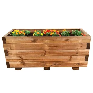 Bac à fleurs rectangulaire bois autoclave 80x40xH33cm