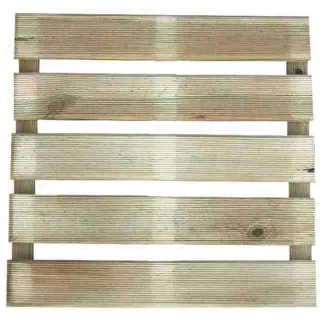 4 Dalles en bois autoclave 40 x 40 x 2,8 cm