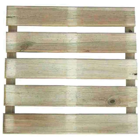 4 Dalles en bois autoclave 40 x 40 x 2,8 cm