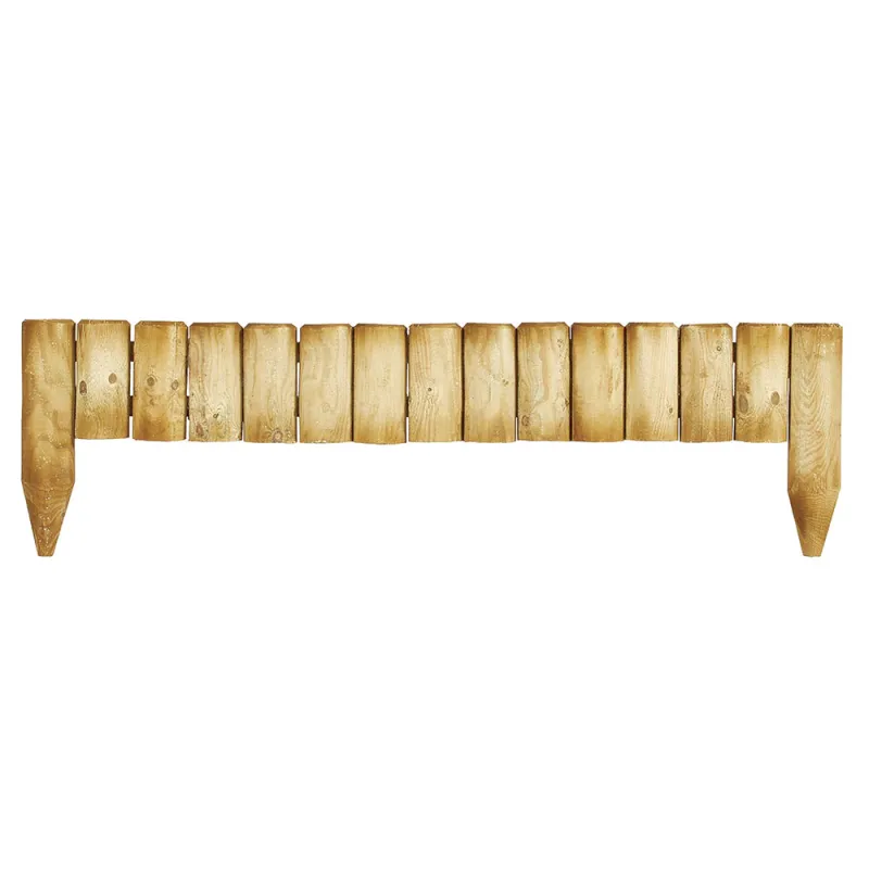 Bordure bois à planter Ø 7x15 / 30x105 cm Bordure bois à planter Ø 7x15 / 30x105 cm