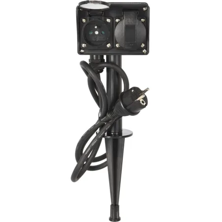  Multiprise avec minuterie ext 1,5m fil noir 