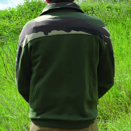 Veste de chasse homme zippée kaki camouflage Veste de chasse homme zippée kaki camouflage