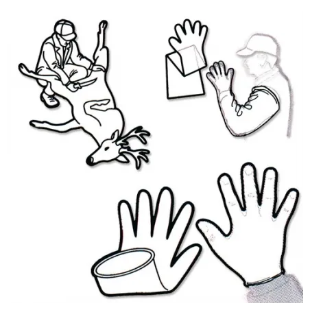 Lot de 8 paires de gants de dépecage