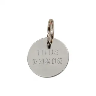 Médaille à graver en métal 