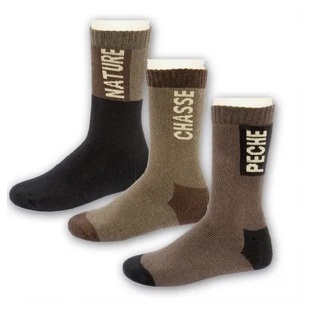 Lot de 3 chaussettes de chasse