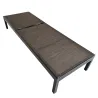 Lot de 2 Bains de soleil en aluminium taupe 193 x 65 x 32/95 cm Lot de 2 Bains de soleil en aluminium taupe 193 x 65 x 32/95 cm