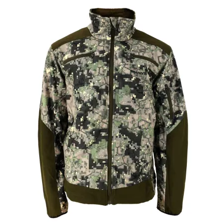 Veste Mixte Stretch Camouflage Digital Vert de S à 3XL
