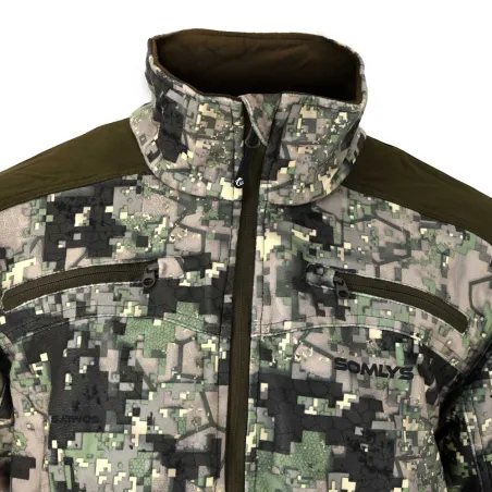 Veste Mixte Stretch Camouflage Digital Vert de S à 3XL Veste Mixte Stretch Camouflage Digital Vert de S à 3XL