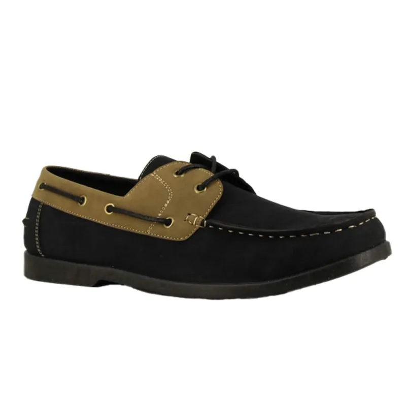 Chaussures bateau noir et beige Chaussures bateau noir et beige