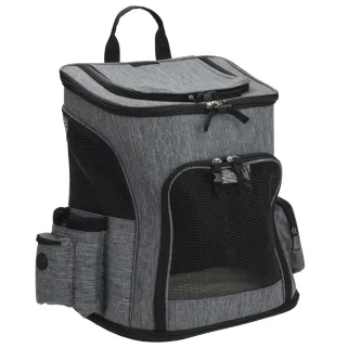 Sac à dos pour animaux 32,5 x 25 x 40 cm gris