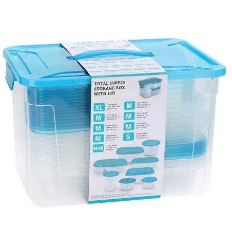 100 Boîtes de rangement plastique plusieurs tailles 100 Boîtes de rangement plastique plusieurs tailles
